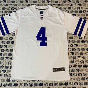 Nike Dak Prescott Dallas Cowboys No. 4 White Jersey